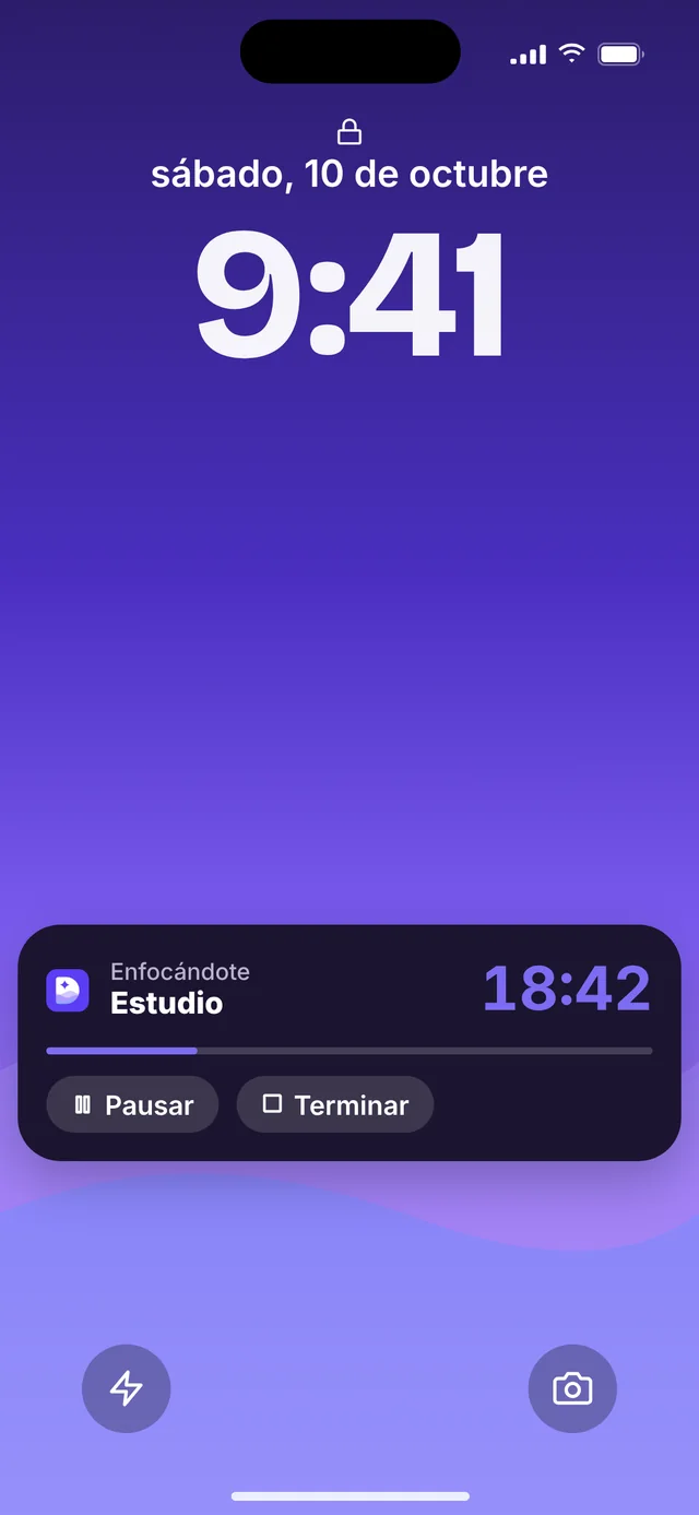 Dunna en la pantalla bloqueada